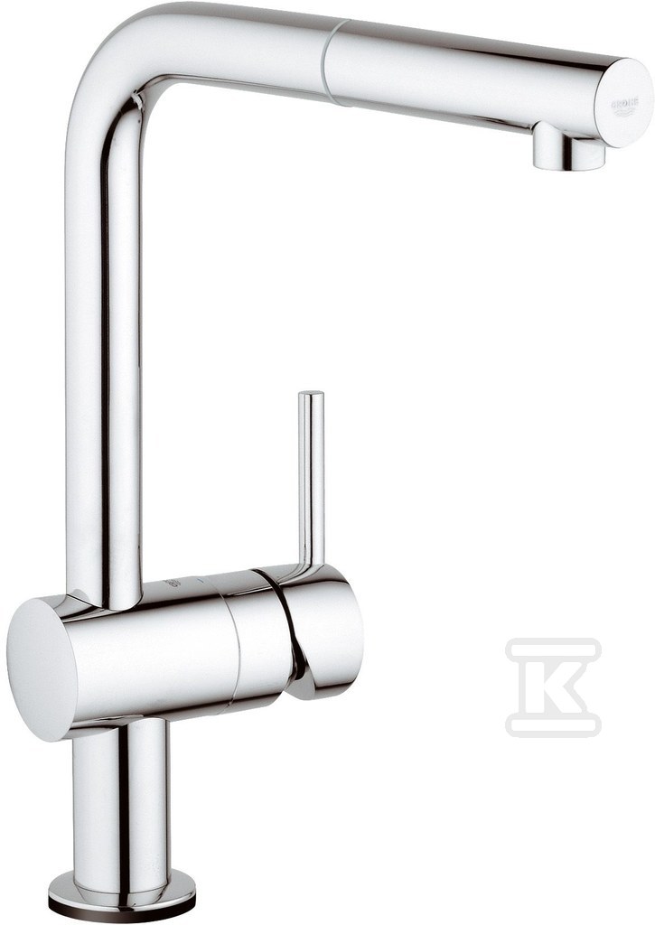 Bateria kuchenna dotykowa Grohe Minta Touch elektroniczna jednouchwytowa, chrom, kąt obrotu wylewki 360°, głowica Ceramiczna 46 mm, wyciągana wylewka 31360001