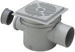 Wpust piwniczny Optifix 3 70x100 tworzywo sztuczne / szary, model 4989
