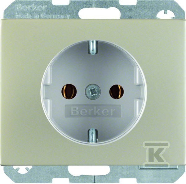 Gniazdo SCHUKO kompletne, stal - 47157004