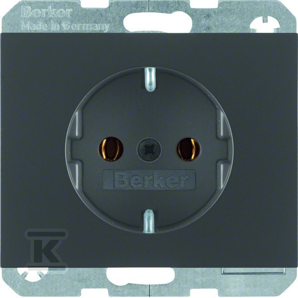 Розетка SCHUKO, матовий антрацитовий - 47157006