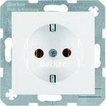 SCHUKO socket snow white S.1/B.1/B.3/B.7 Glas