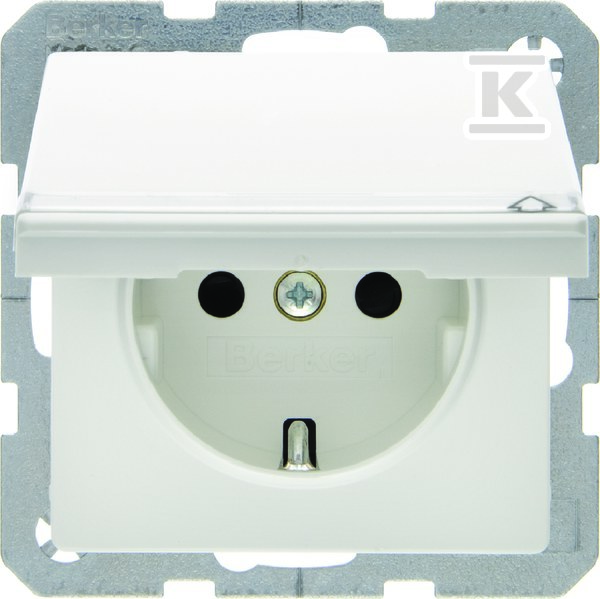 Gniazdo SCHUKO z pokrywą i polem - 47526089