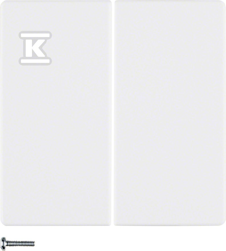 Przycisk 2-krotny biały, aksamit, Q.X - 85142129