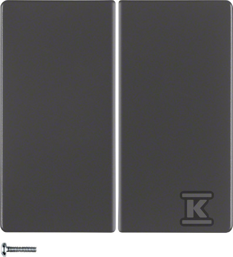 Przycisk 2-krotny, antracyt, aksamit, - 85142126