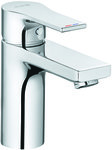 KLUDI ZENTA SL Single lever basin mixer 100, counter set PUSH-OPEN