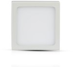 Surface-mounted LED panel V-TAC Premium 12W Square VT-1205SQ 4000K 900lm