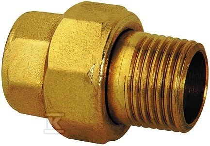 TWIST flare straight short 1 1/2" brass - 4916500