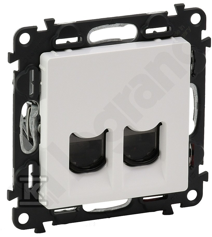 Valena Life socket 2XRJ45 category 6 - 753143