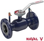 DN150 PN25 regulating ball valve, flanged