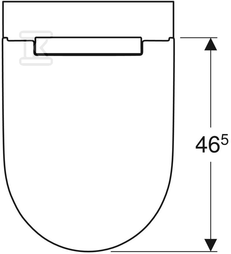 Wisząca miska WC ONE, TurboFlush, z - 500.201.01.1