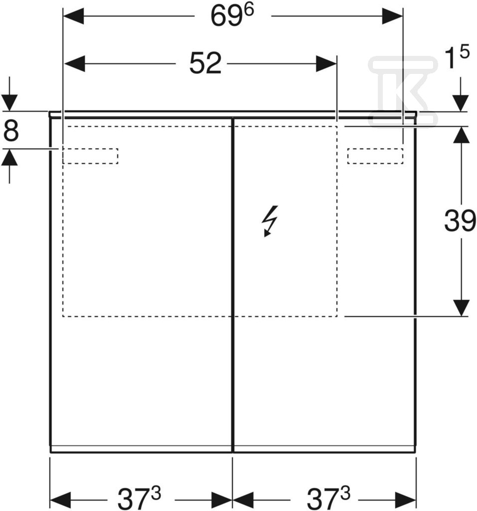 Option Plus B75 zrcadlová skříňka s - 500.206.00.1