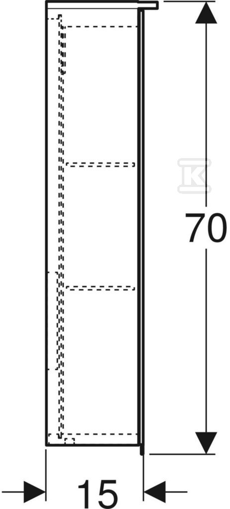 Option Plus B75 zrcadlová skříňka s - 500.206.00.1