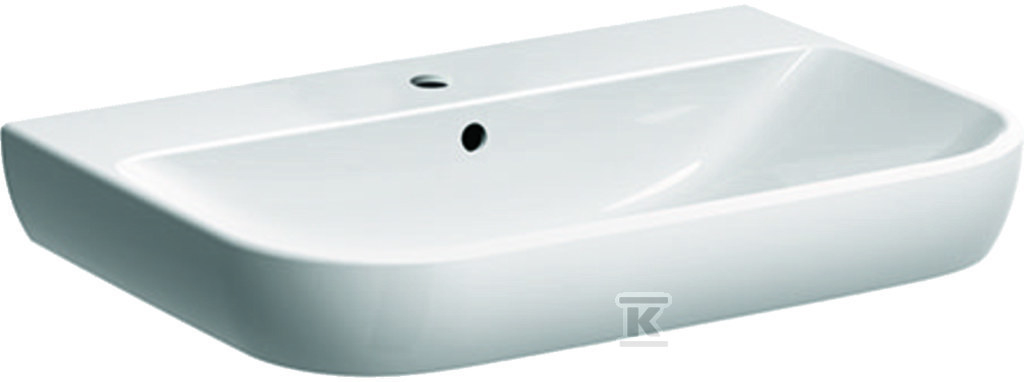 Smyle washbasin, W70 cm, H17 cm, T48 - 500.248.01.1