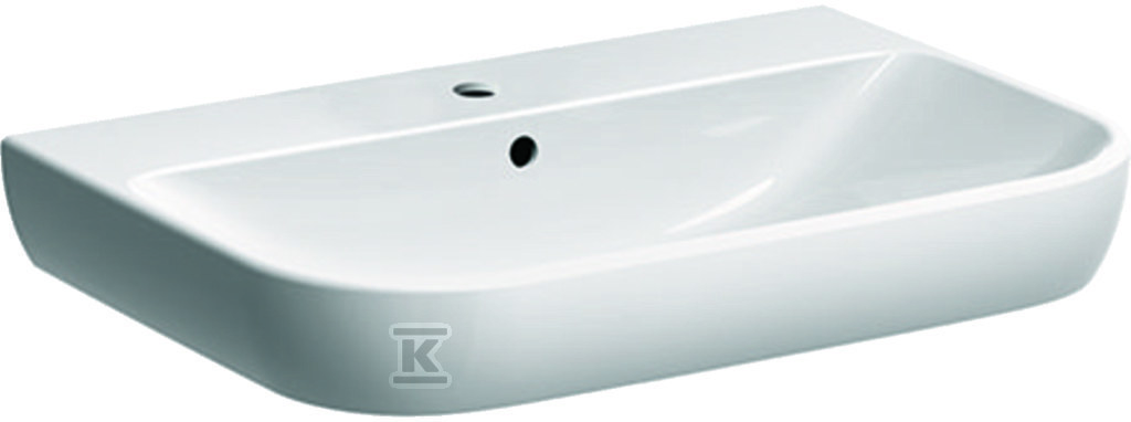 Smyle washbasin, B70 cm, H17 cm, T48 - 500.248.01.8