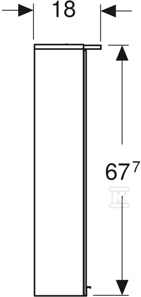 Možnost Basic B60 zrcadlová skříňka s - 500.273.00.1