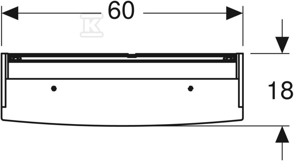 Možnost Basic B60 zrcadlová skříňka s - 500.273.00.1