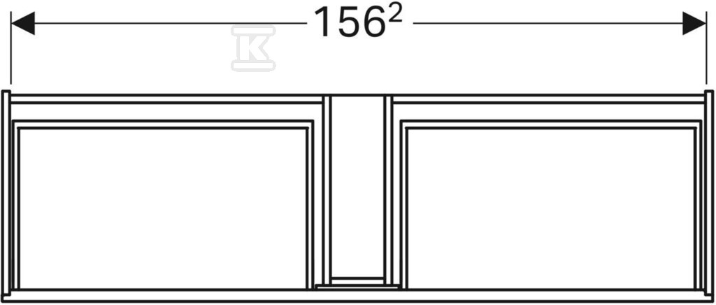 Szafka Xeno2 pod umywalkę 160 cm, 2 - 500.346.00.1