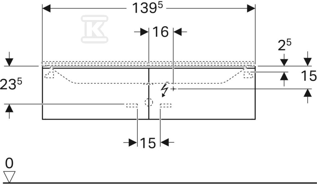 Szafka Xeno2 pod umywalkę 140 cm, 2 - 500.348.00.1