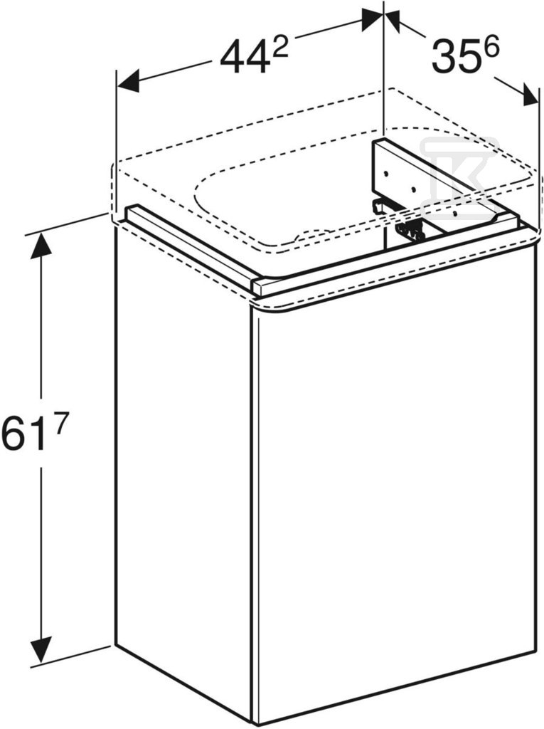 Smyle Square Szafka pod umywalkę - 500.350.JR.1