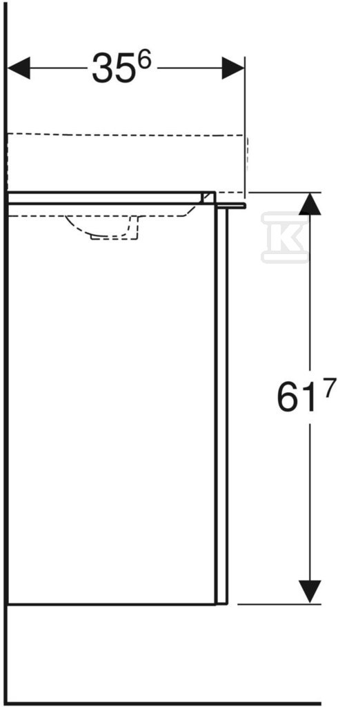 Smyle Square Szafka pod umywalkę - 500.350.JR.1