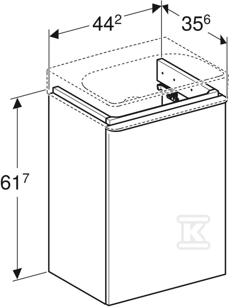 Smyle Square Szafka pod umywalkę - 500.351.JR.1