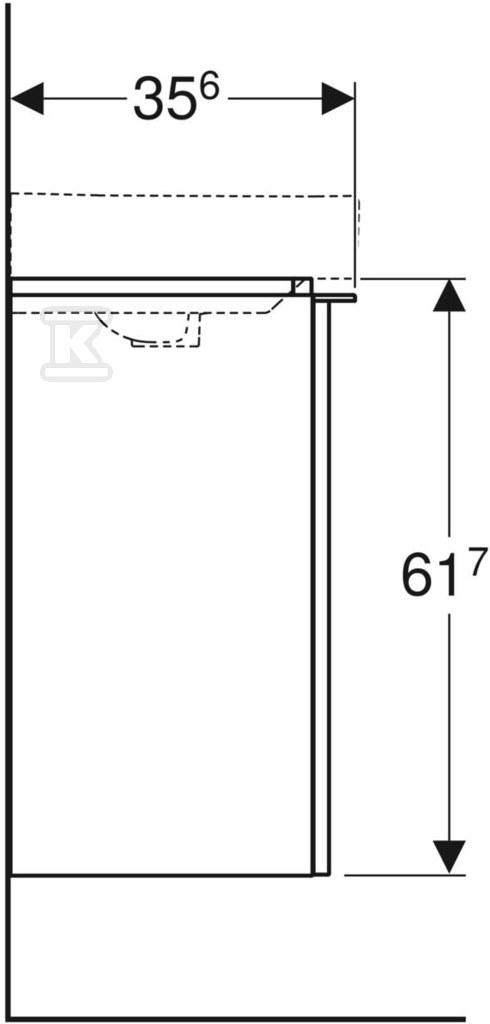 Smyle Square Szafka pod umywalkę - 500.351.JR.1