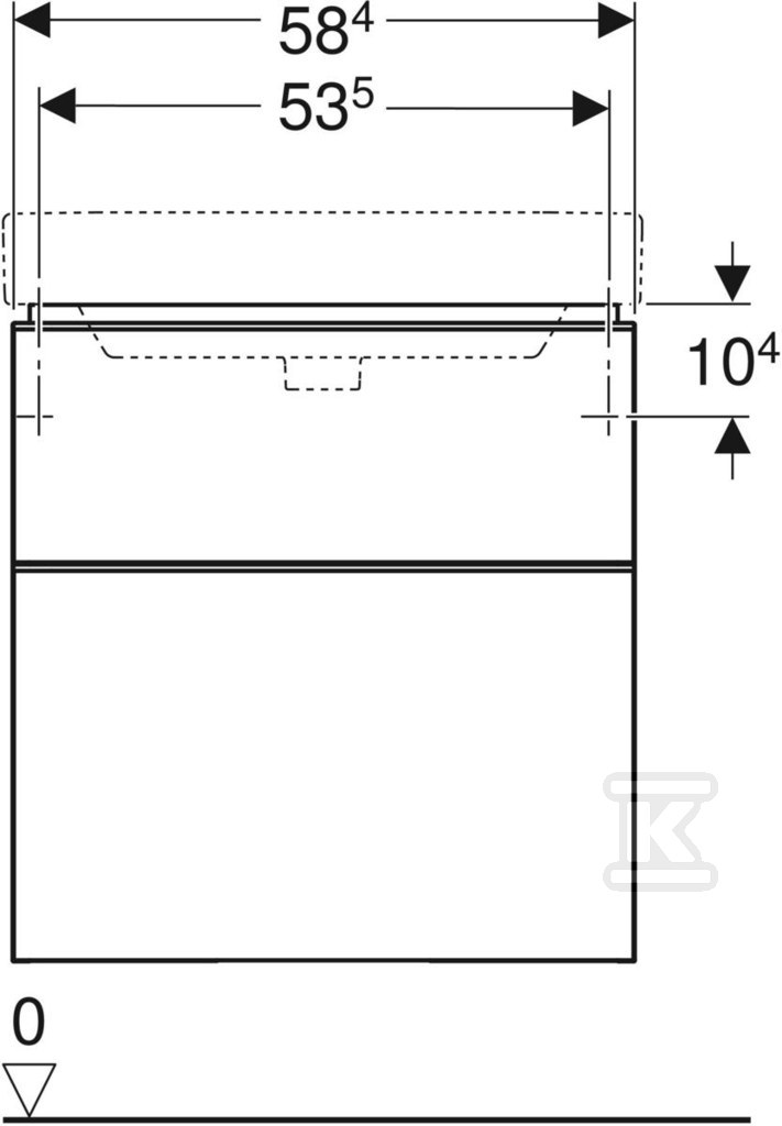 Smyle Square Szafka pod umywalkę, - 500.352.JR.1