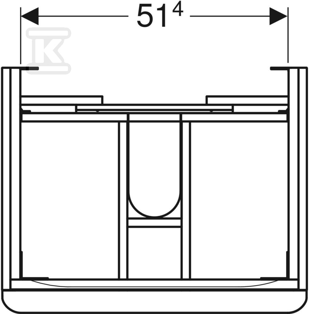 Smyle Square Szafka pod umywalkę, - 500.352.JR.1