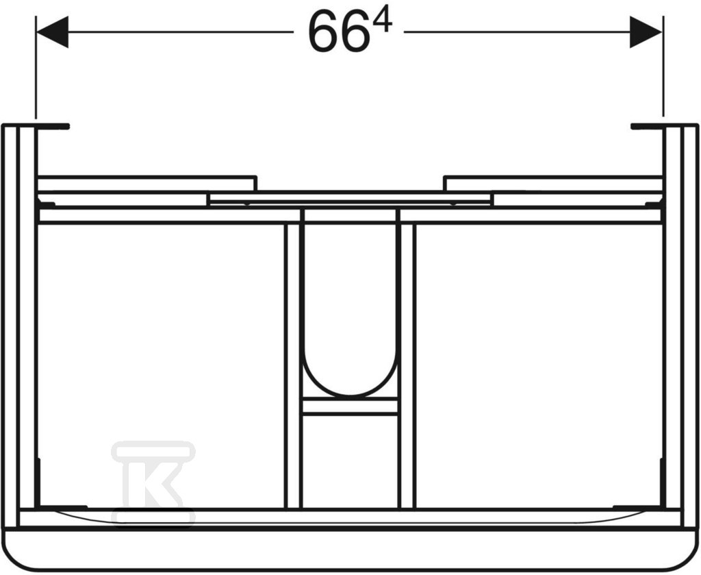 Smyle Square Szafka pod umywalkę, - 500.353.JR.1