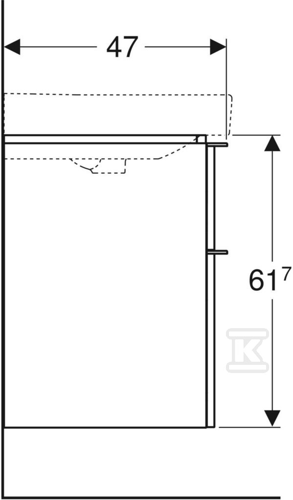 Smyle Square Szafka pod umywalkę, - 500.354.JR.1