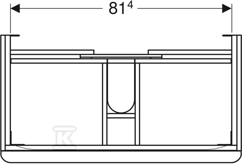 Smyle Square Szafka pod umywalkę, - 500.354.JR.1