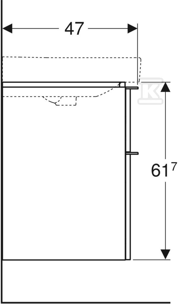 Smyle Square Szafka pod umywalkę, - 500.355.JR.1