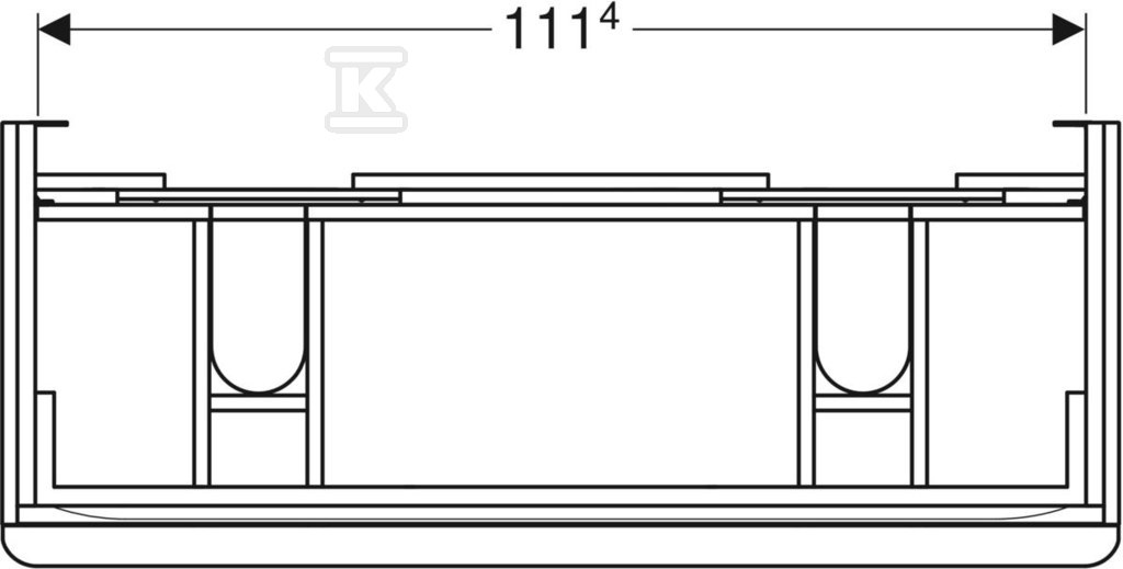 Smyle Square Szafka pod podwójną - 500.356.JR.1