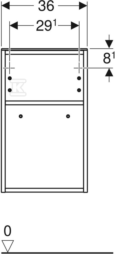 Smyle Square open side cabinet B36 cm, - 500.358.00.1