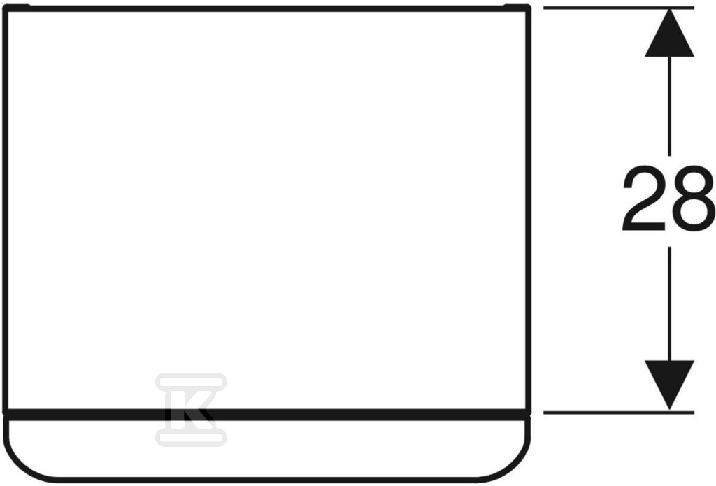 Smyle Square side cabinet B36 cm, H60 - 500.359.00.1