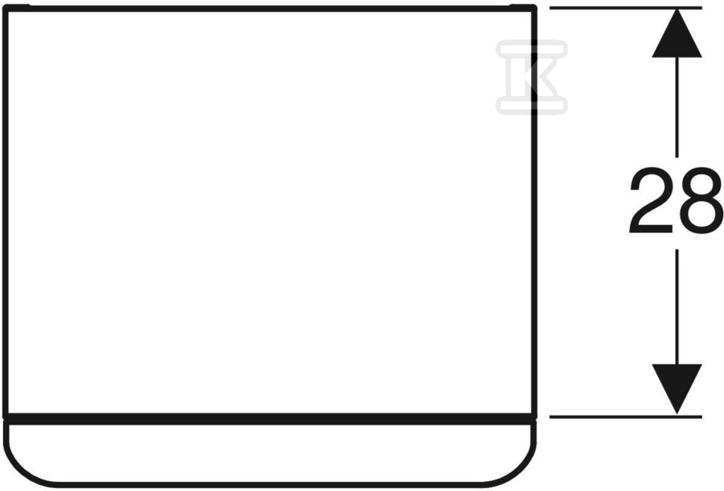 Smyle Square side cabinet B36 cm, H60 - 500.360.JR.1