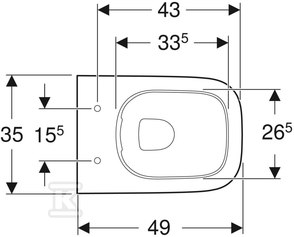 Smyle Quadratische trichterförmige - 500.379.01.1