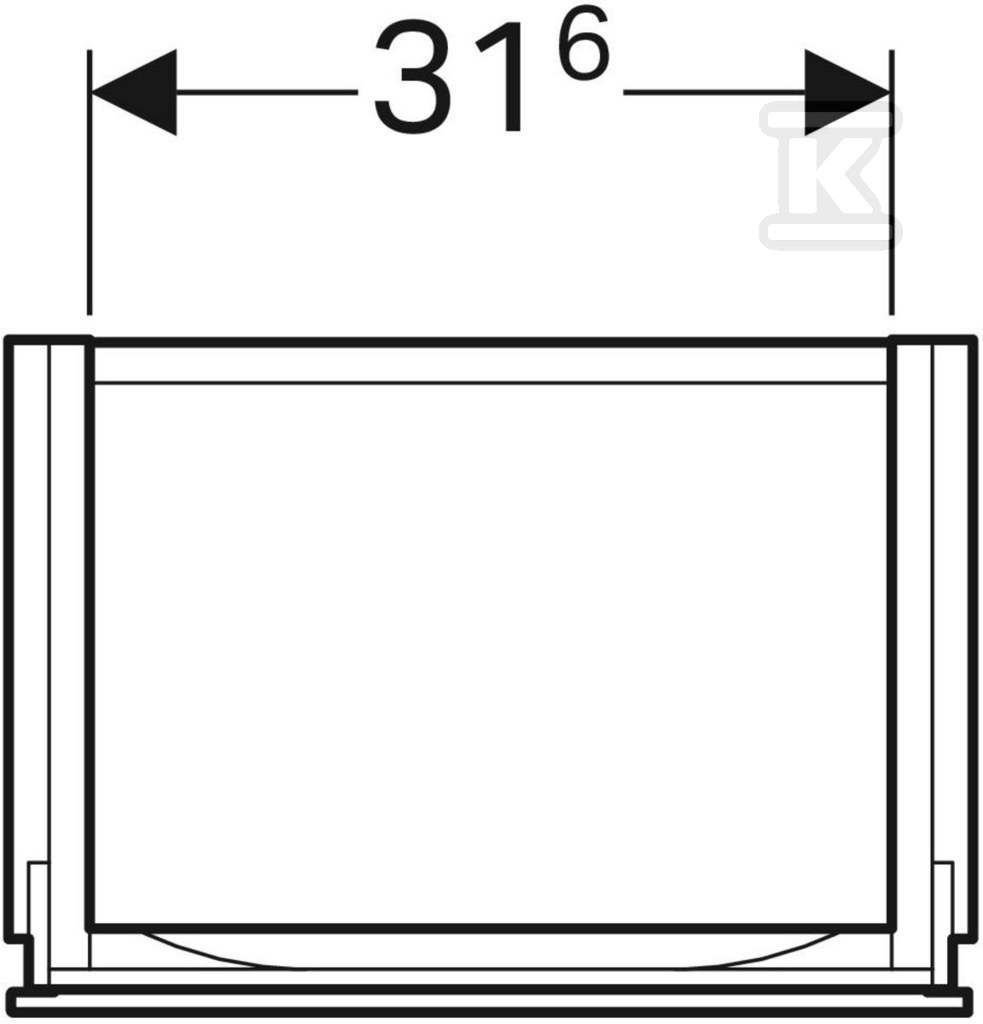 Szafka Xeno2 pod umywalkę 40 cm, biały - 500.502.01.1