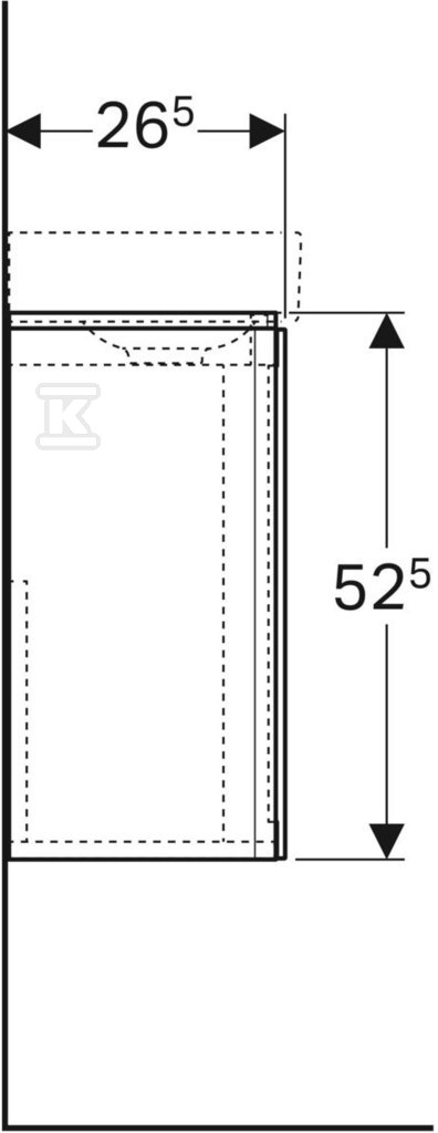 Szafka Xeno2 pod umywalkę 40 cm, szary - 500.502.43.1