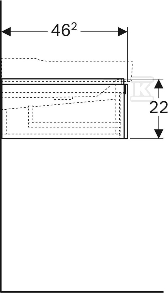 Szafka Xeno2 pod umywalkę 120 cm, 2 - 500.517.00.1