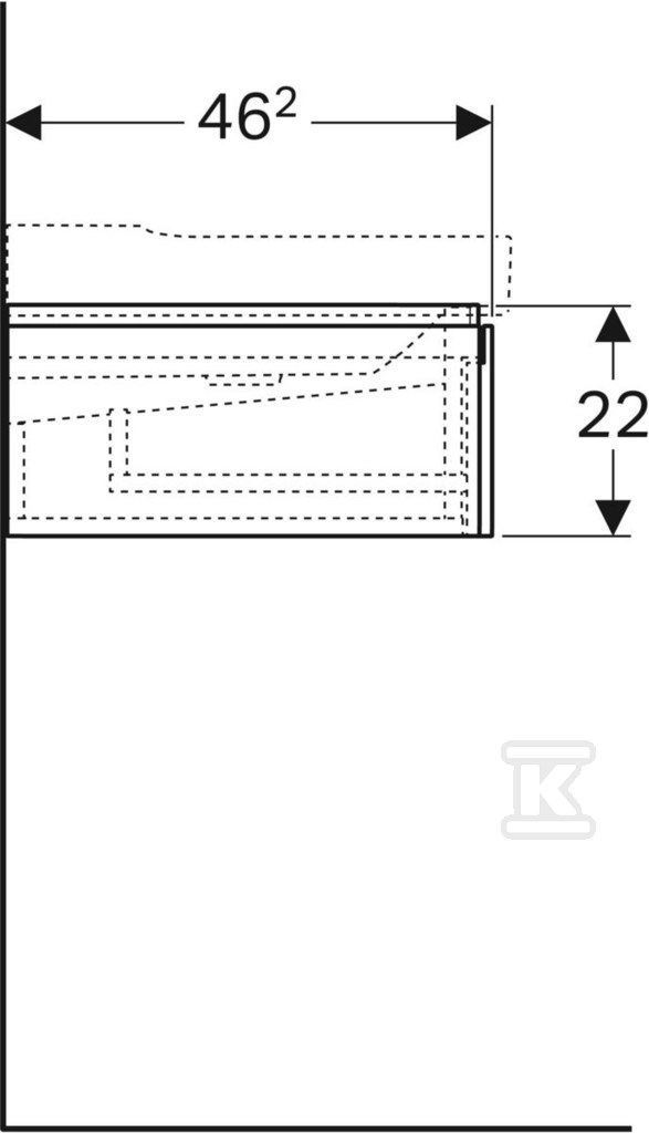 Szafka Xeno2 pod umywalkę 120 cm, 2 - 500.517.01.1