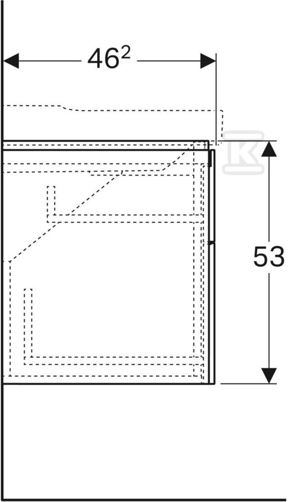 Szafka Xeno2 pod umywalkę 120 cm, 4 - 500.518.00.1