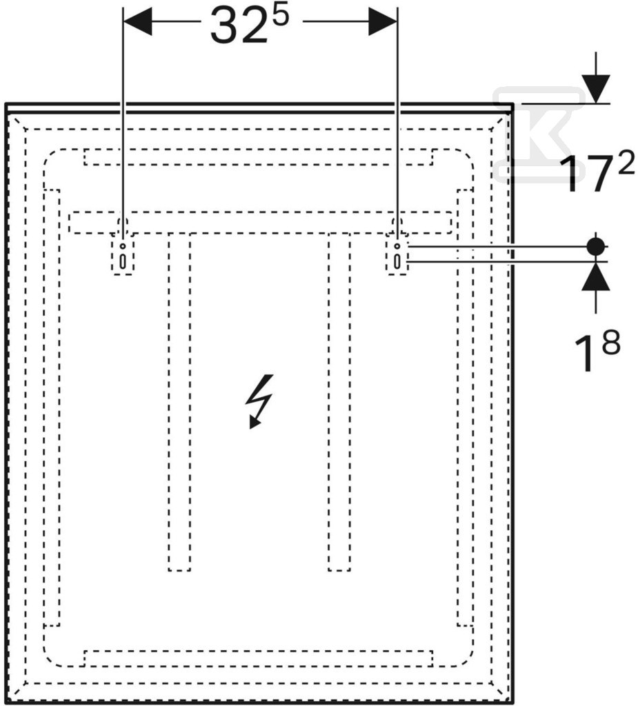 Lustro Xeno2 z podświetleniem 60 cm - 500.521.00.1