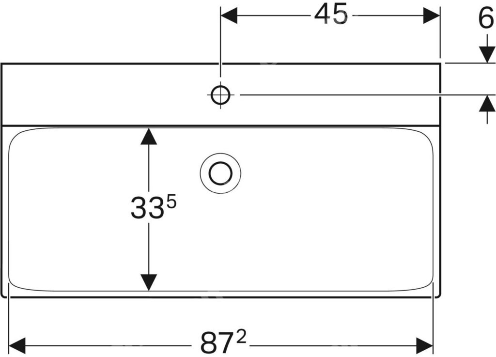 Umywalka Xeno2 90 cm, KT - 500.531.01.1