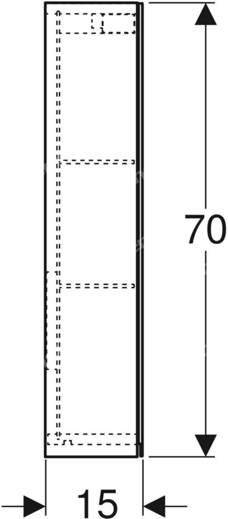 Option mirror cabinet, B60, with - 500.582.00.1