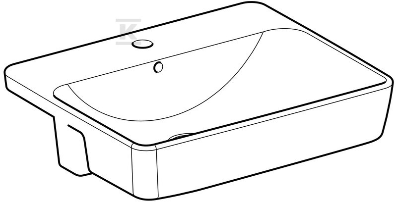 Variform Umywalka częściowo wpuszczana - 500.681.01.1