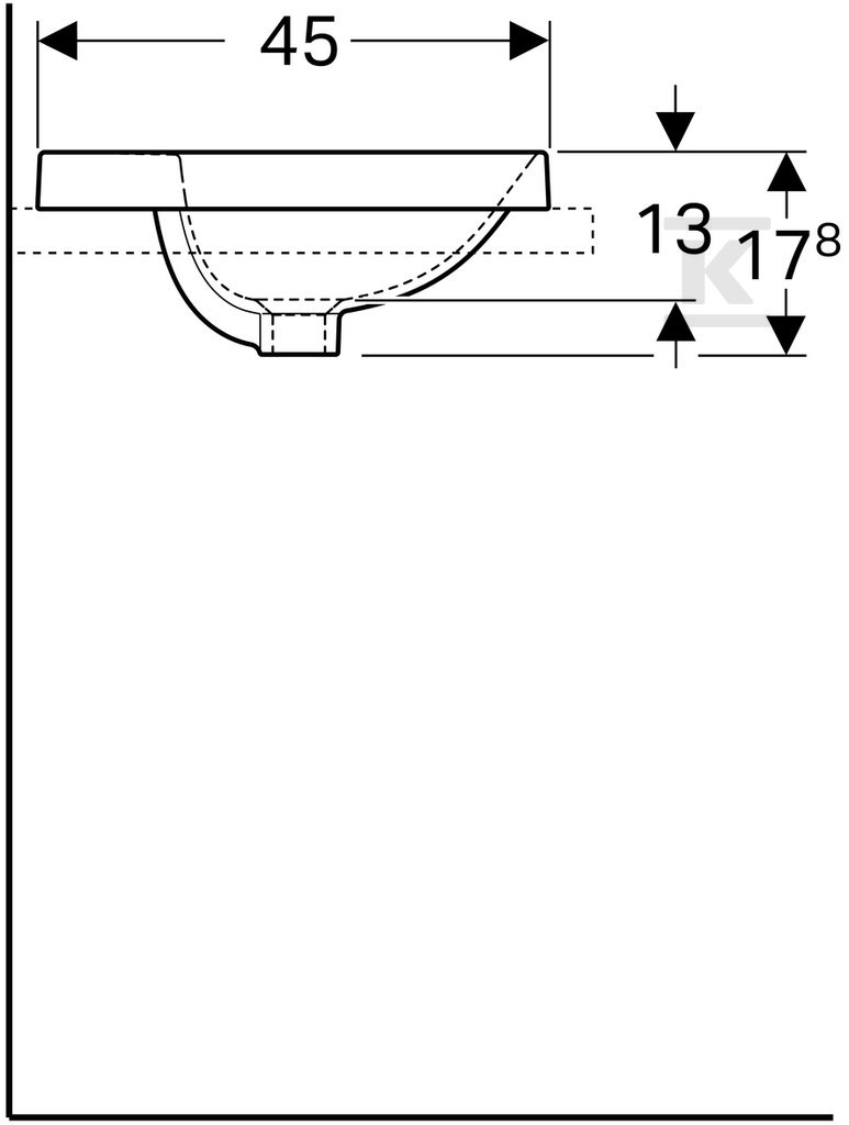 Variform Umywalka wpuszczana w blat, - 500.714.01.2