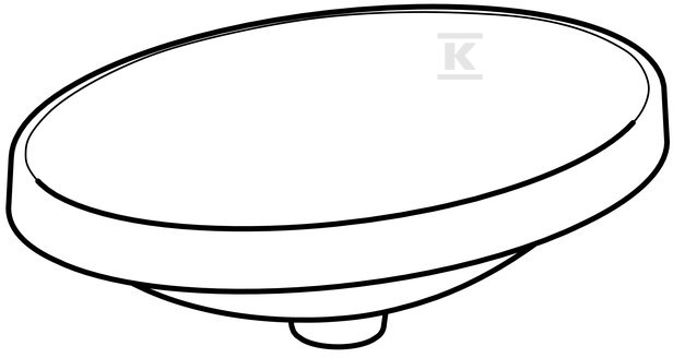 Variform zapuštěné umyvadlo, oválné, - 500.718.00.2