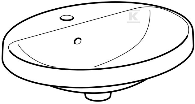 Variform Umywalka wpuszczana w blat, - 500.720.00.2