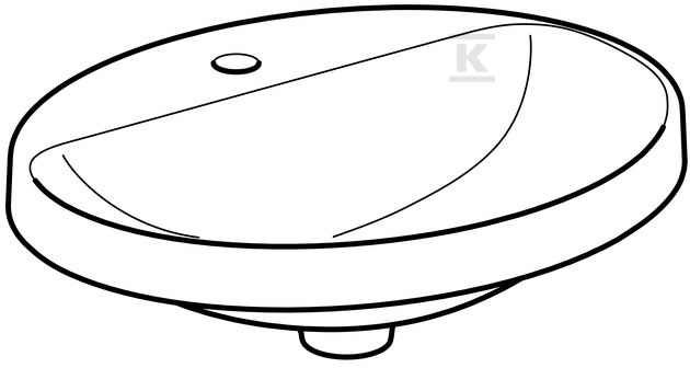 Variform Umywalka wpuszczana w blat, - 500.722.00.2